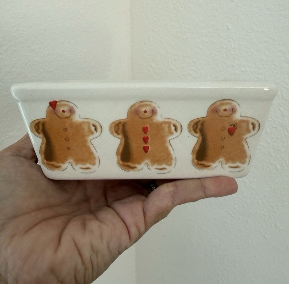 ceramic rectangular Gingerbread cottagecore baking cozy kitchen Mini Loaf Pans