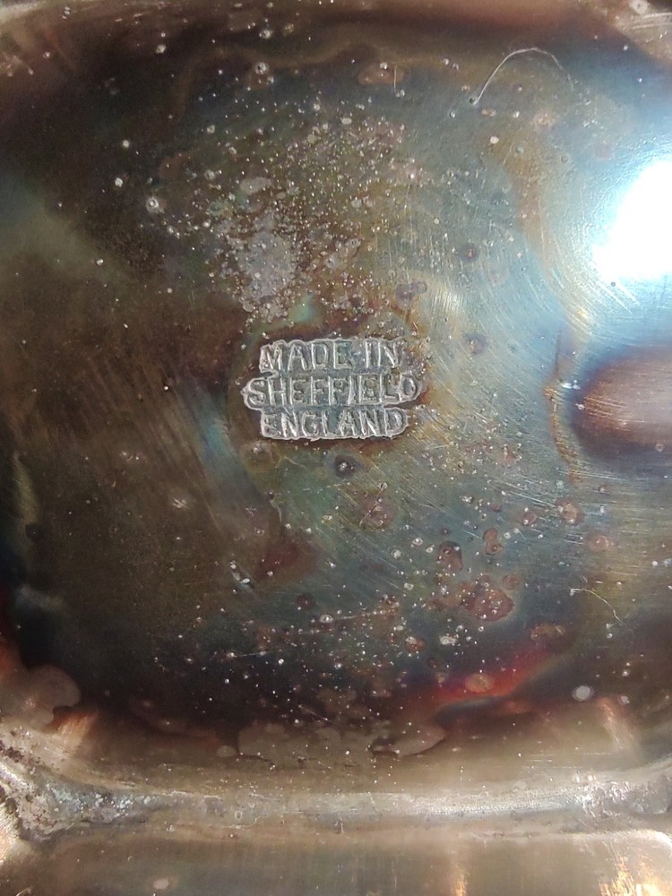 Antique Sheffield England Silverplate Tilting Kettle E.P.N.S. with stand