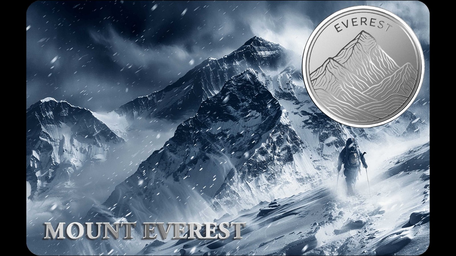 MOUNT EVEREST 1/10 Oz Silver Coin 1$ Liberia 2026