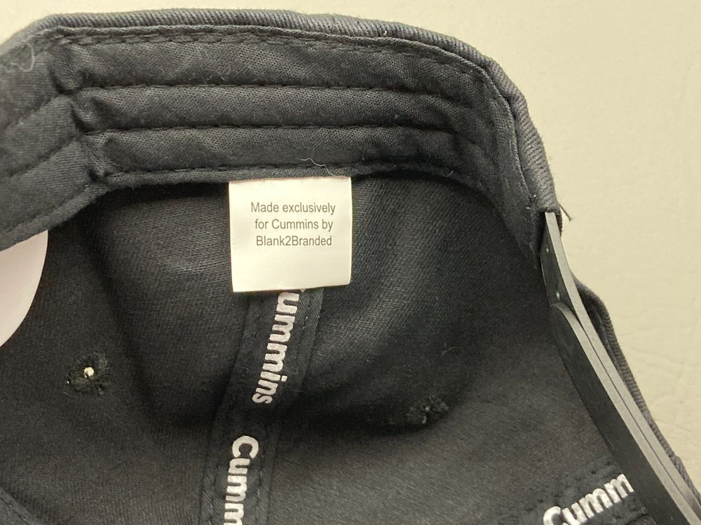 New Cummins Snapback Hat Black Cap