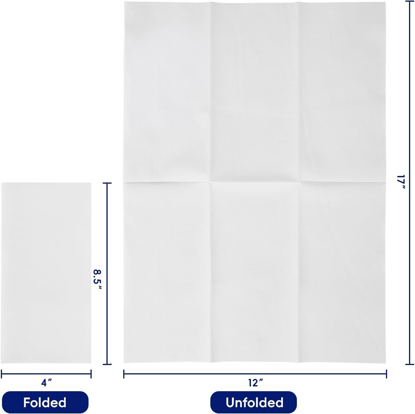 100-Pack Disposable Linen-Feel Guest Towels, 12" x 17" Cloth-Like Hand Bathro...