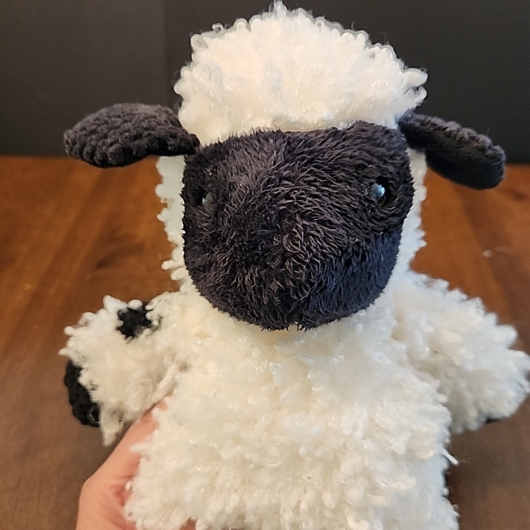Valley the Valais Blacknose Sheep Lamb Scentsy Buddy - Retired Plush Black White