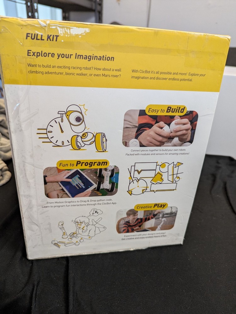 Keyitech ClicBot Robot,Original Full Kit.IMPORTANT!!! BRAIN FIXED BATTERY FIXED