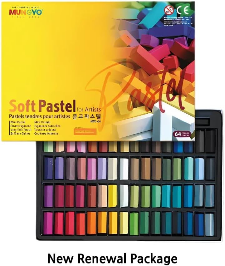 Creative Soft Pastel Set with 64 Lightfast Colors - Smooth & Easy Application
