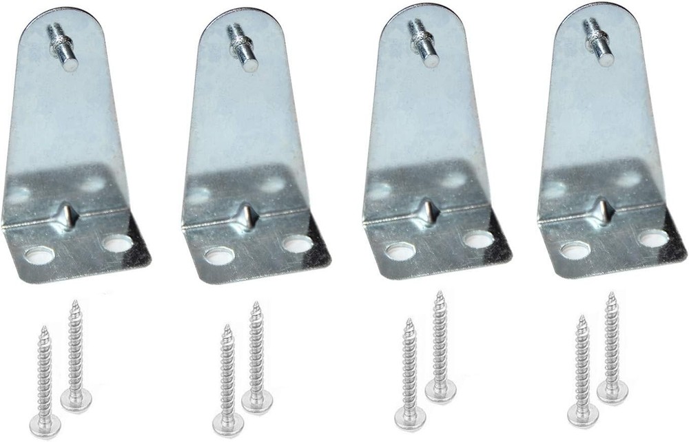 Hold Down Brackets 4pcs Metal Blind Bottom Rail Holder Silver