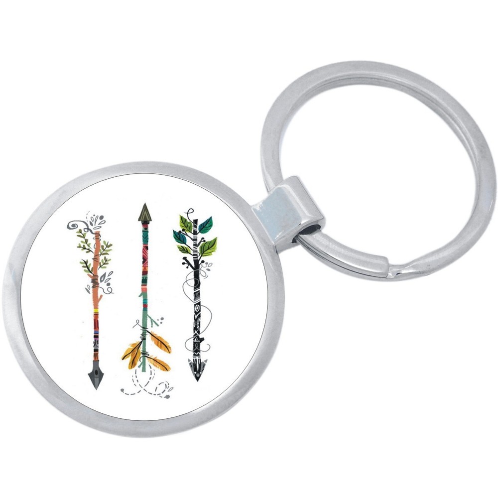 Fancy Arrows Keychain - Includes 1.25 Inch Loop for Keys or Backpack