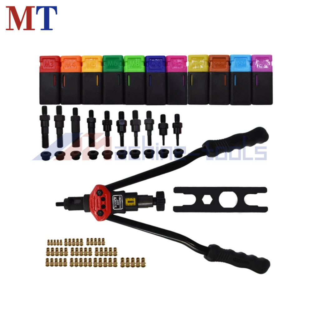 16" Rivnut Setting Tools Nut Setter Tool Hand Blind Riveter Rivet Nut Gun Kit