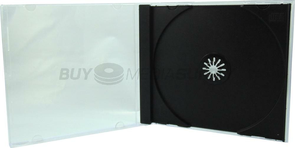 10.4mm Standard Black 1 Disc CD Jewel Case Lot