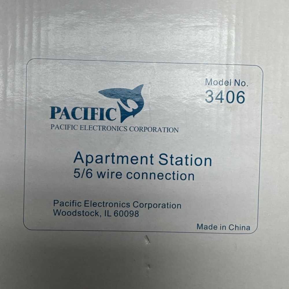 Pacific Apartment Intercom Station 3406 universal replacement 5/6 wired system