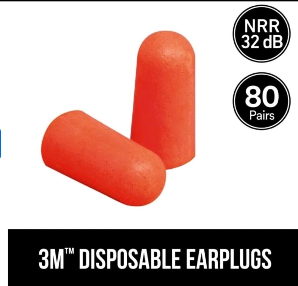 3M Orange Disposable Ear Plugs (80-Pack)