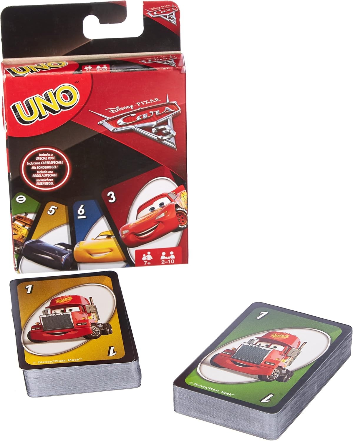 Mattel UNO Disney Pixar Cars Games