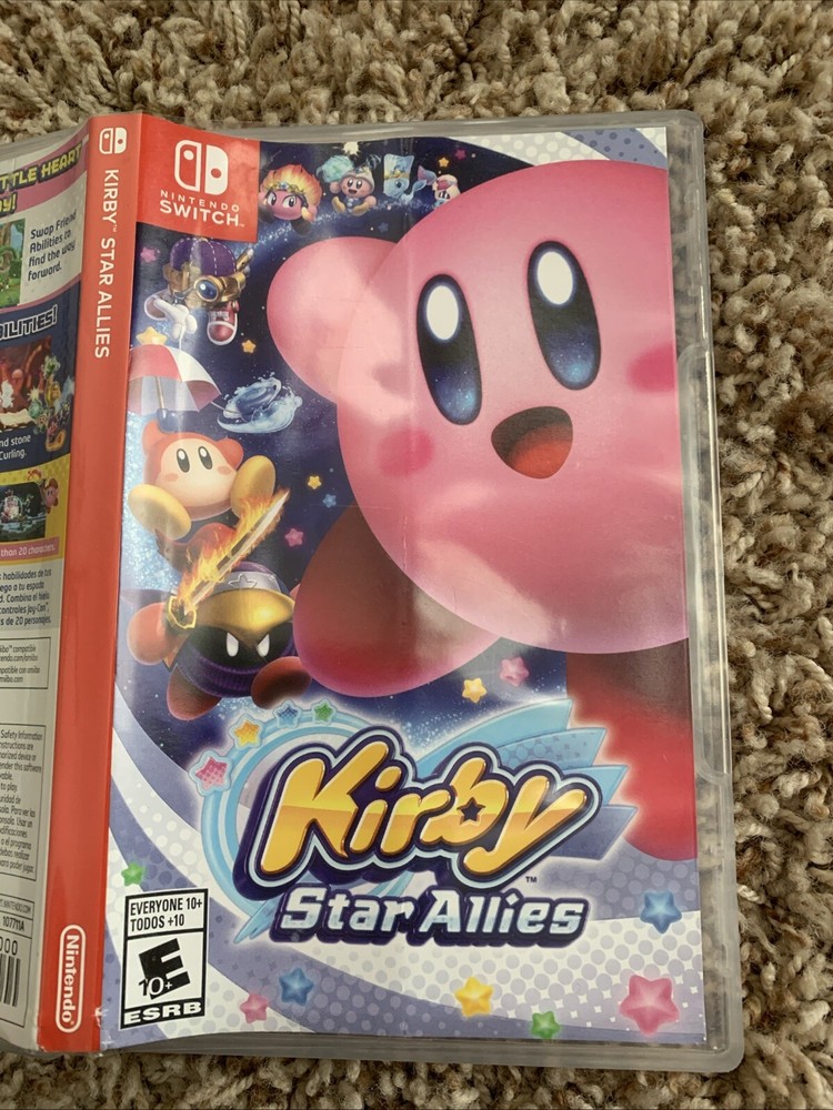 Empty Replacement Case & Artwork ONLY! Kirby Star Allies - Nintendo Switch