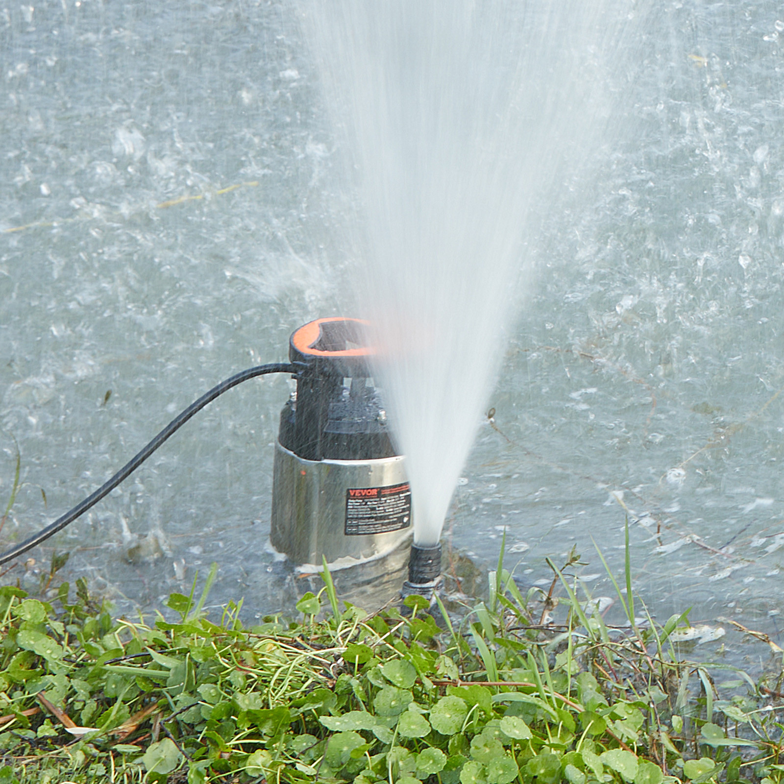 VEVOR 1HP Submersible Sump Pump 4020GPH 30FT Stainless Steel Automatic Switch