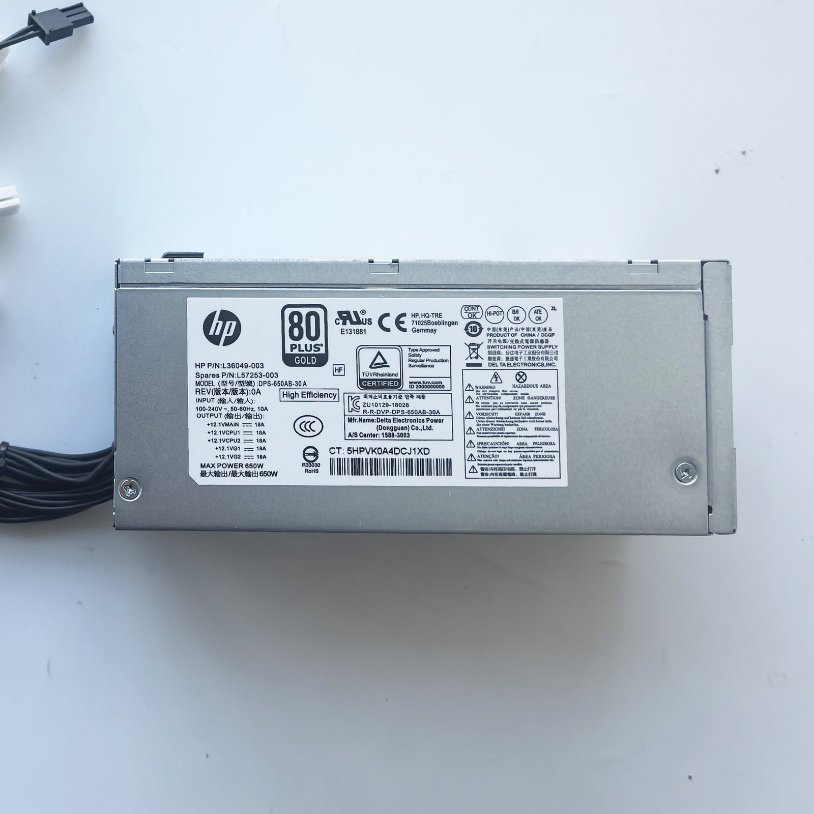 650W Power Supply PSU New For HP 800 G3 G4 G5 Z2 Z1 TE01 TG01 Envy-795-0003UR