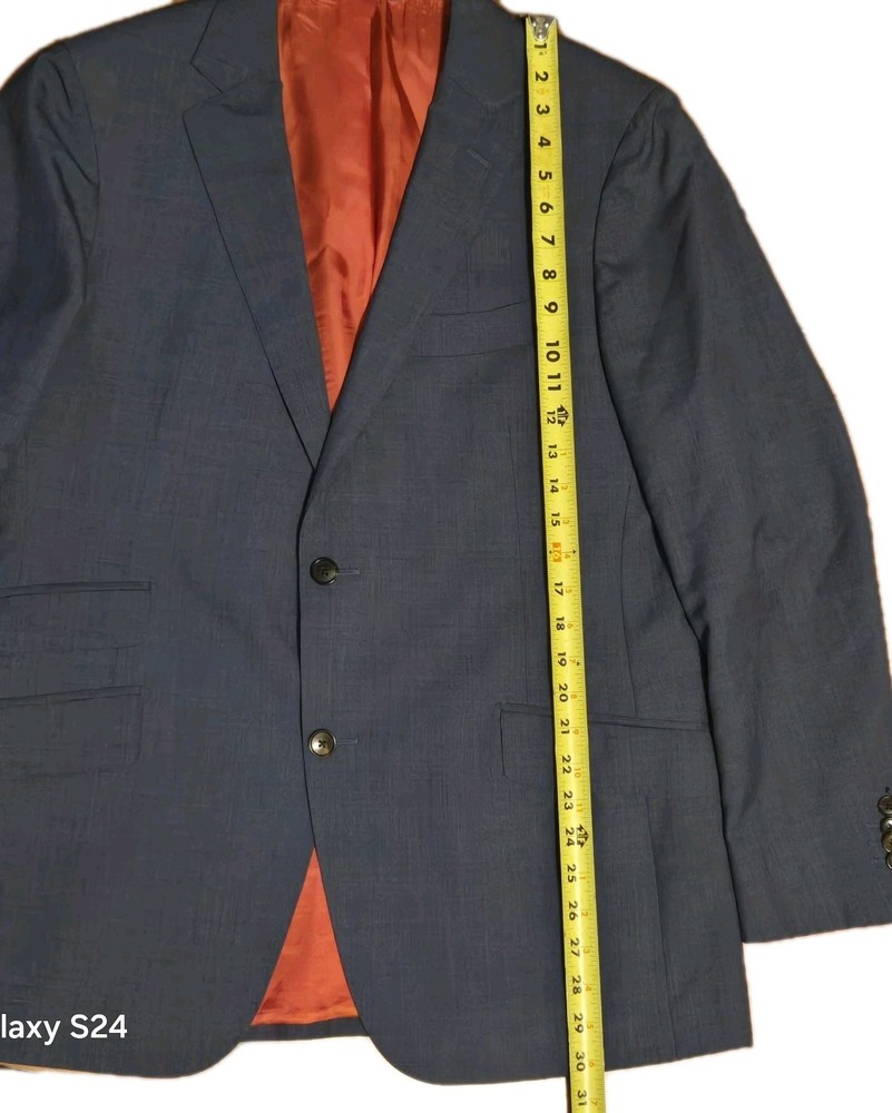 Suitsupply E.Thomas Blazer 42R Gray Pure Wool