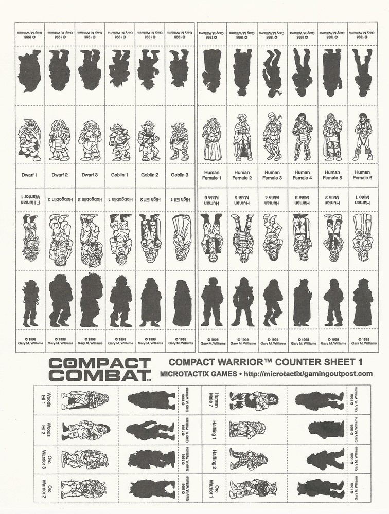 Compact Combat - Compact Warrior Game of man-to-man Combat Microtactix FS