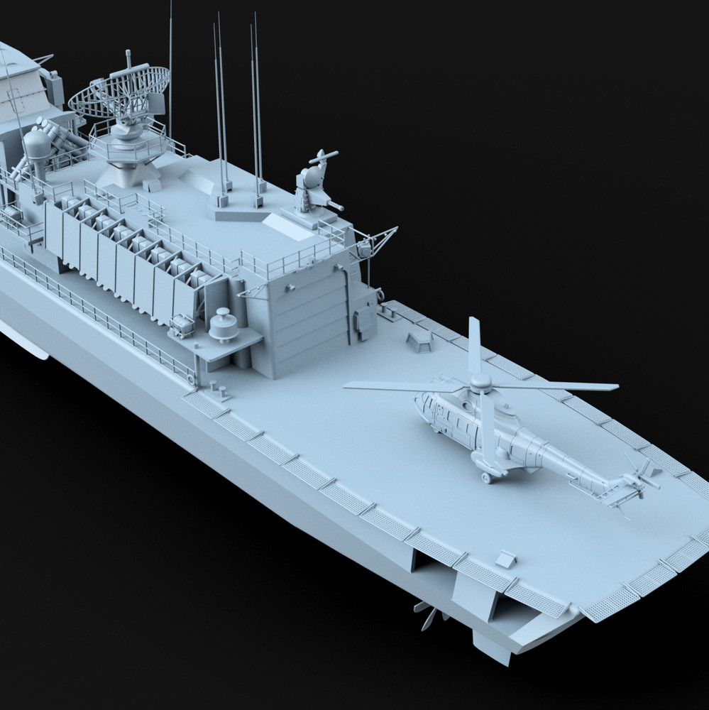 Karel Doorman Class frigate, 1/350 scale