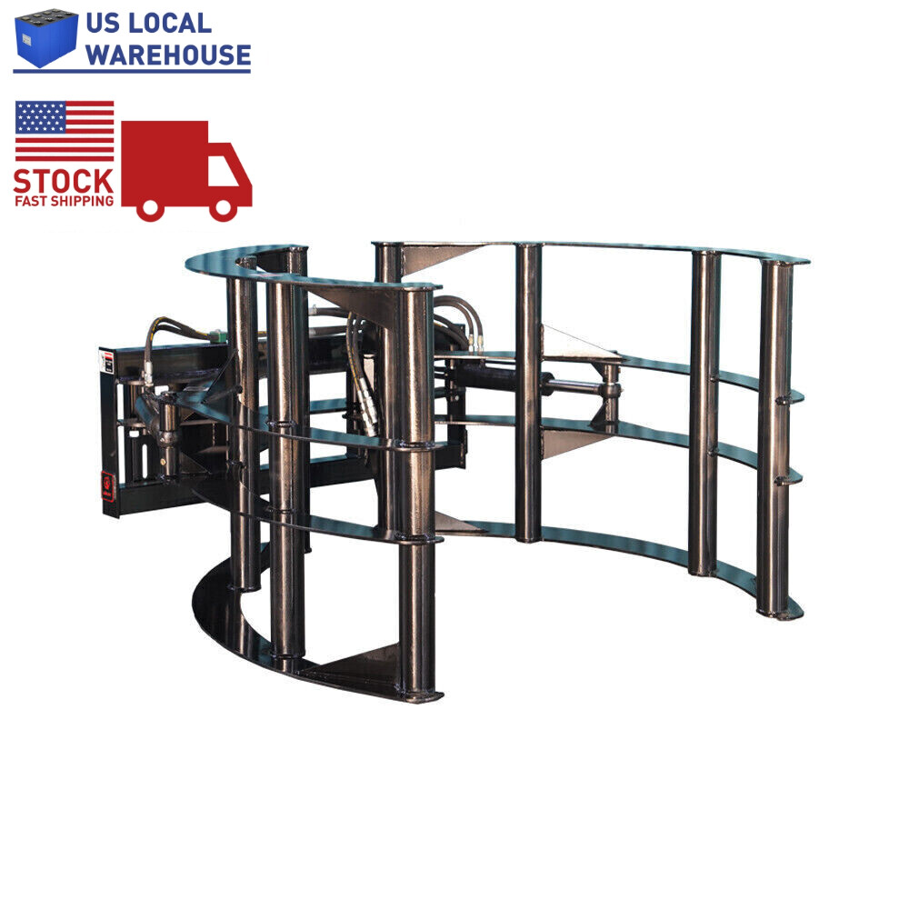 Fast arrival Attachments Skid Steer Round Hay Bale Grapple