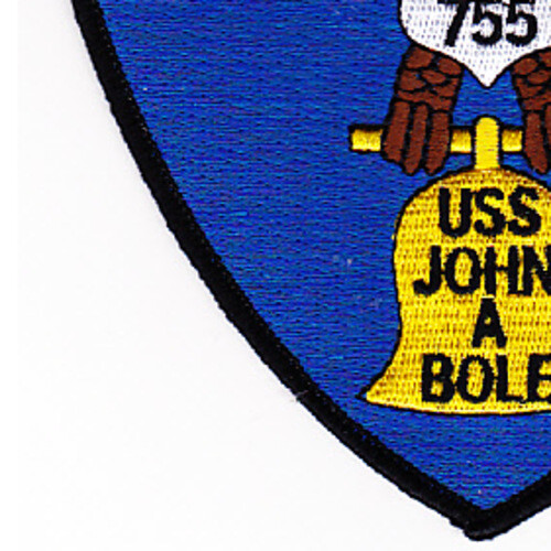 USS John A. Bole DD-755 Destroyer Ship Patch