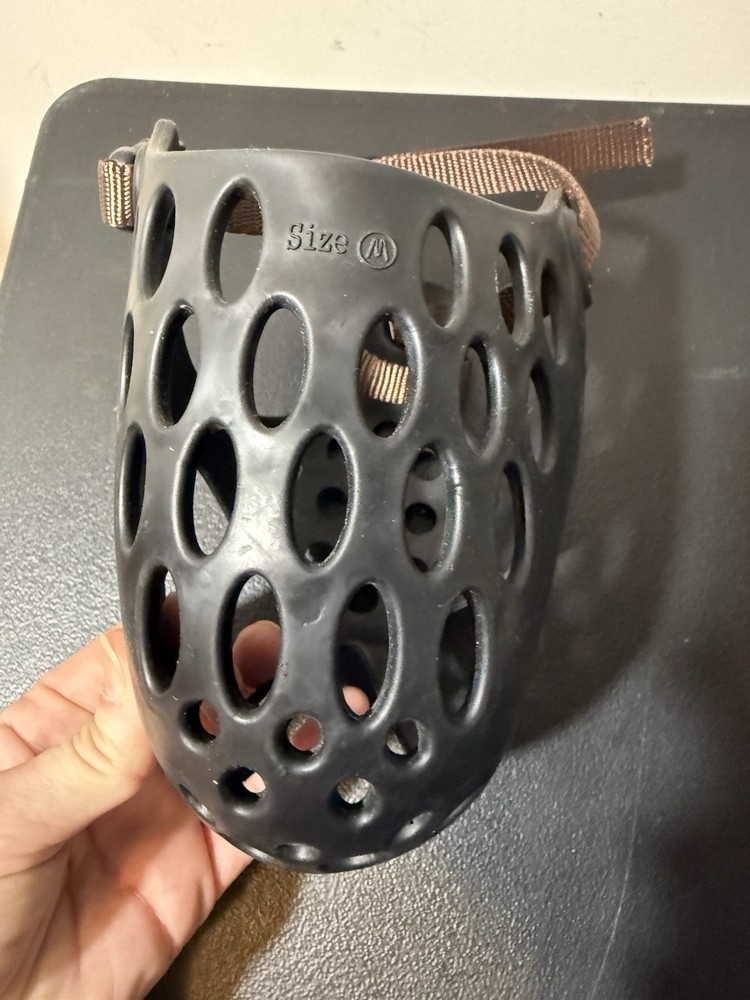 Dog Muzzle Black -Rubber/Silicone