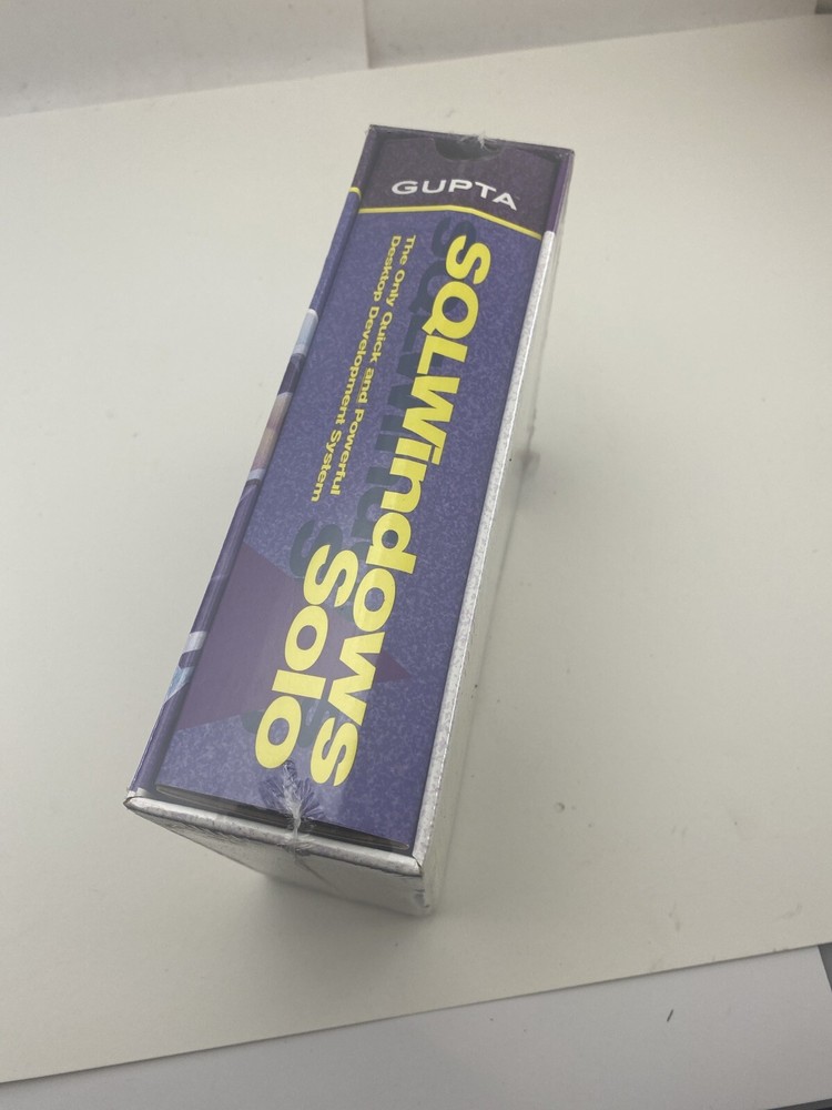 Vintage Computer Software Gupta SQLWindows Solo SQL Windows 5.0 3.5" Disks