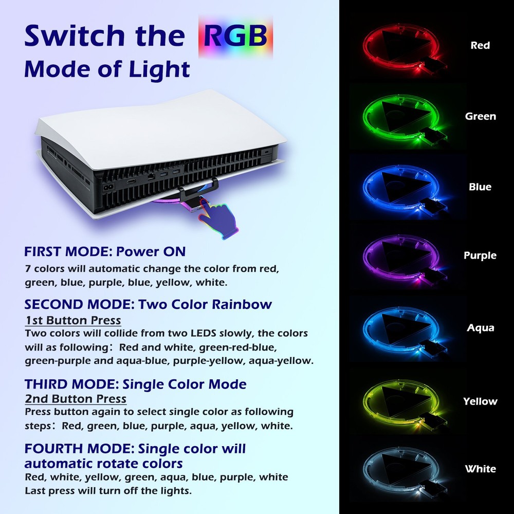 Used Adjustable RGB Base for the Playstation 5 Console