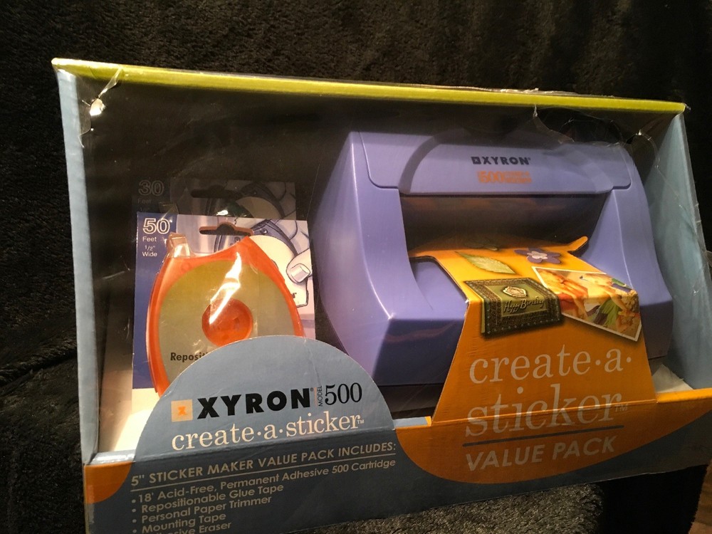 Xyron Model 500 Create A Sticker Value Pack. Sticker Machine & Extras