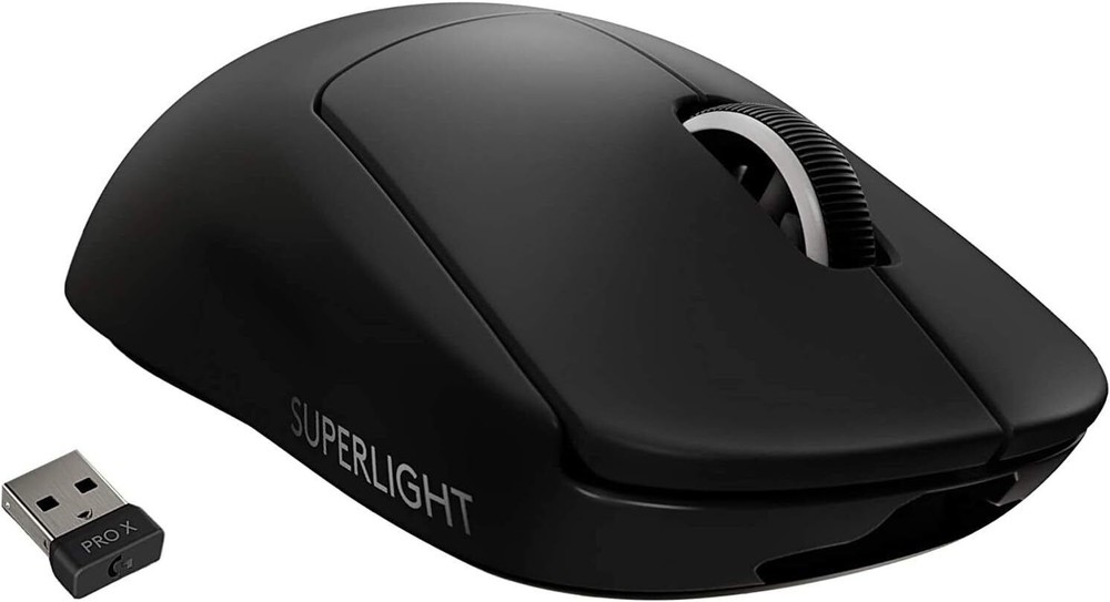 Logitech G PRO X Superlight Wireless Gaming Mouse, Ultra-Lightweight - Black