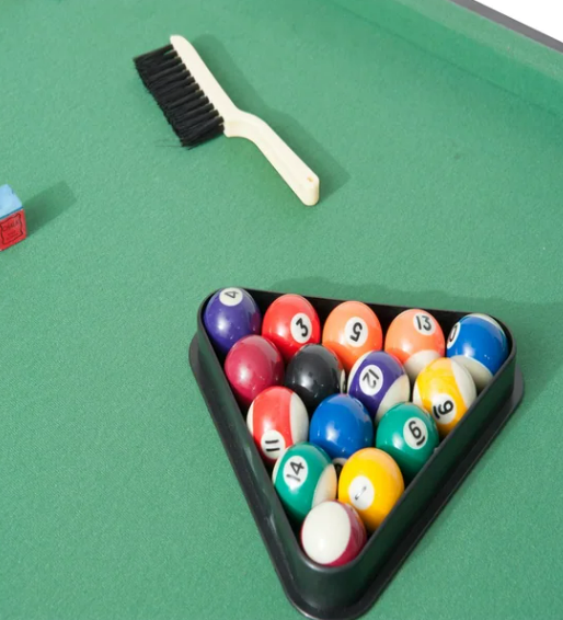 Table Pool Folding Billiard Game Portable Foldable Ft Balls Cues Set Fairmont