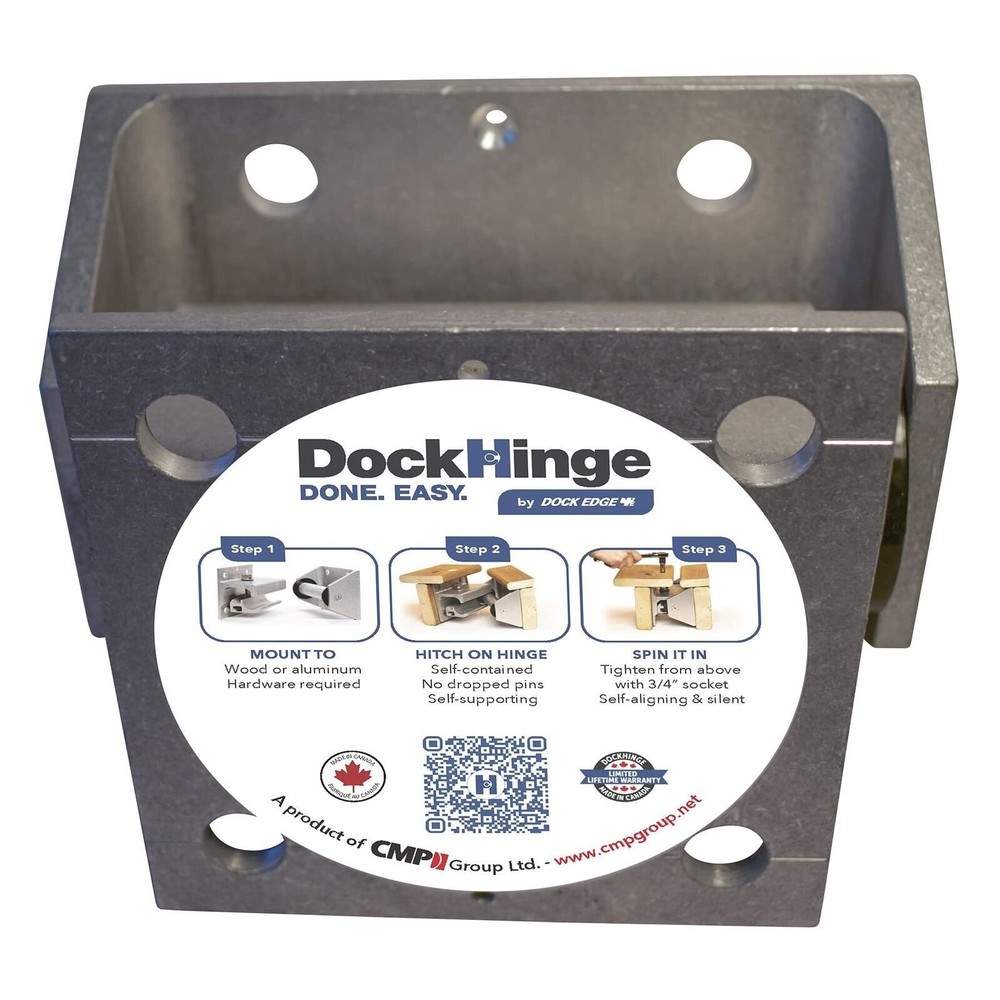 Dock Hinge System, Aluminum, Size: 3/8�