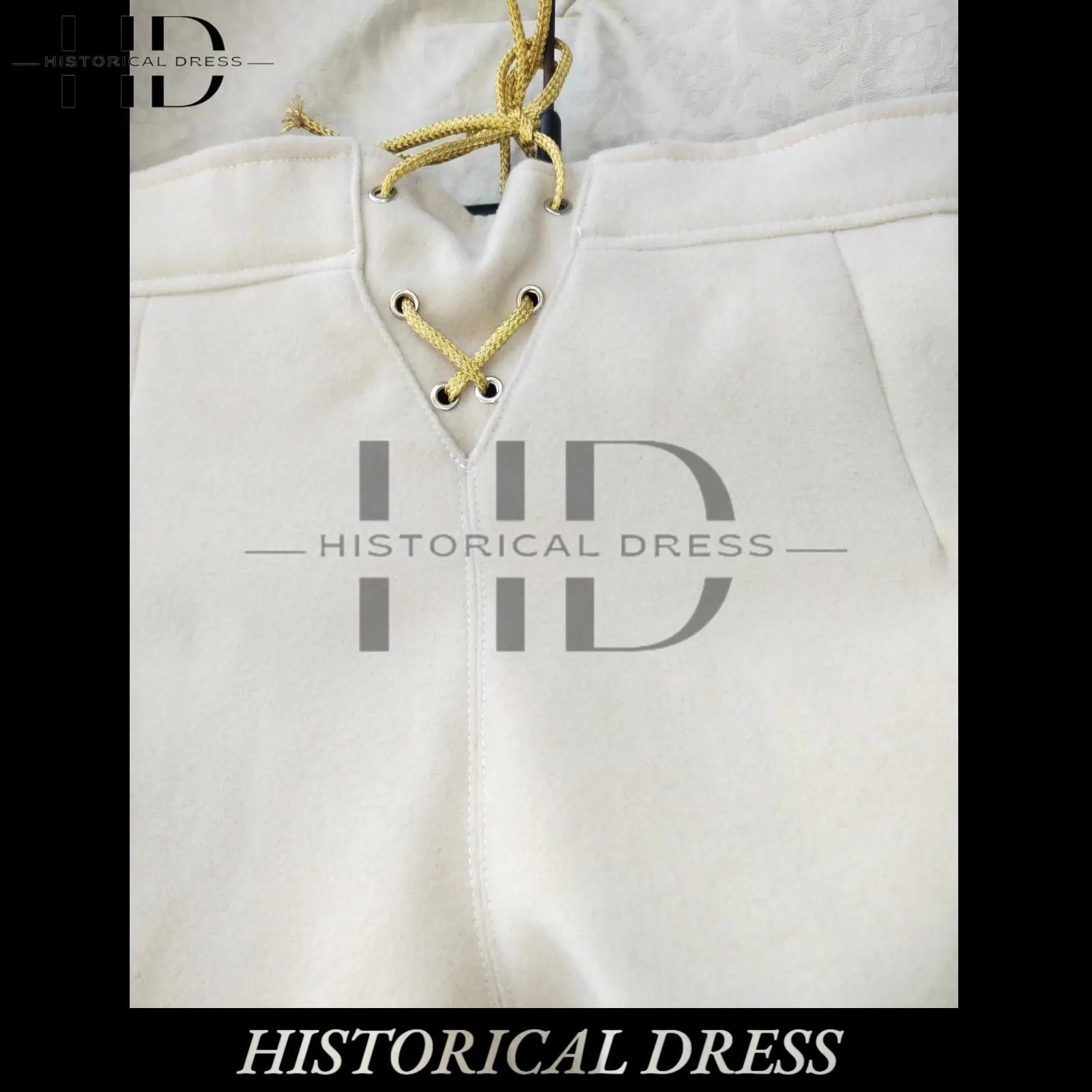 18th Century Off White Waistcoat and breaches British Revolutionary War uniform