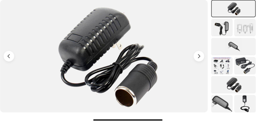 110V-240V AC Plug To 12V DC Car Cigarette Lighter Converter Socket Adapter