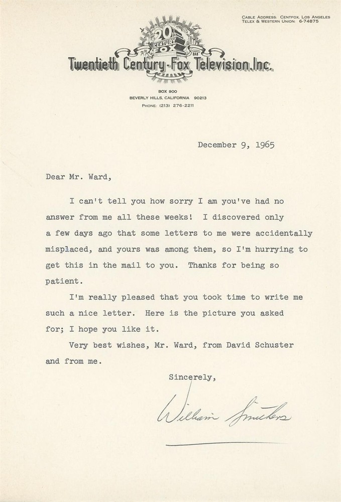 William Smithers- TLS from 1965