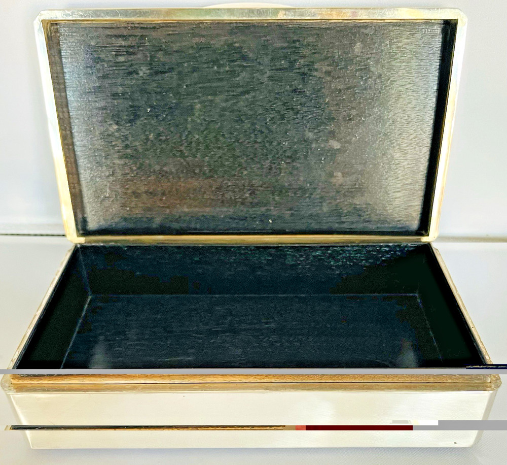 Antique 970 Silver Asian Cigarette Box