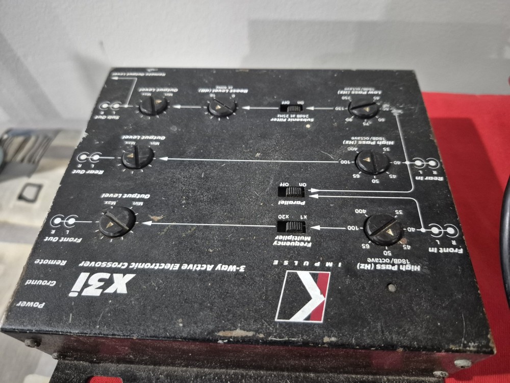 Kicker X3i 3-way Active Electronic Crossover Bundle Untested