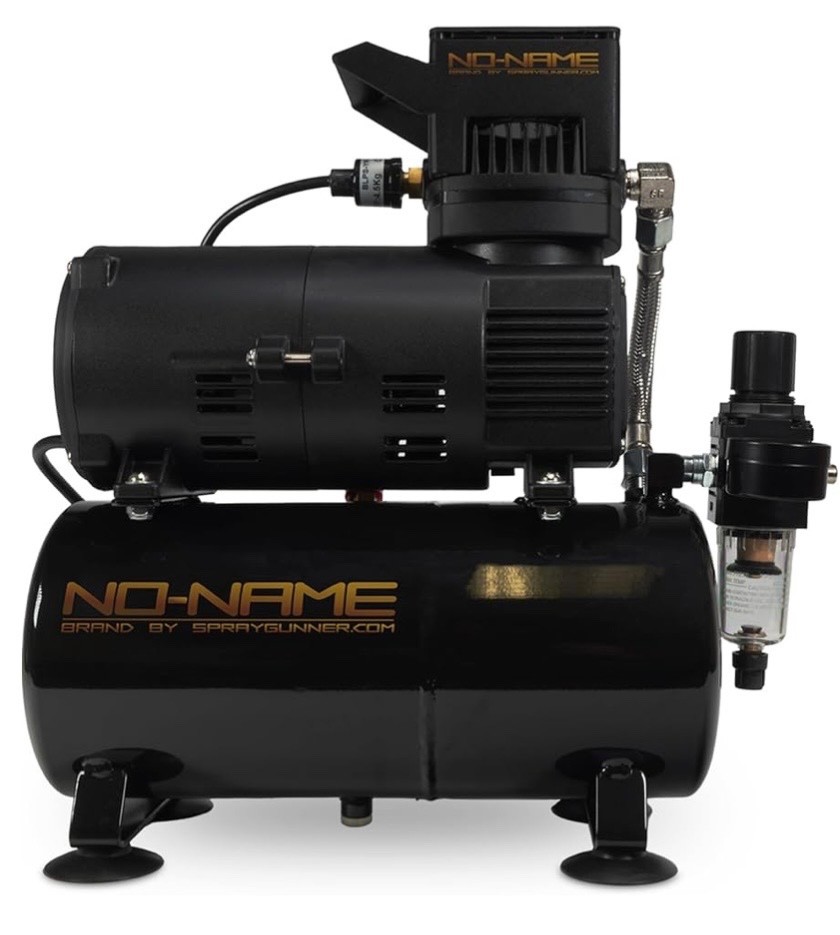 Cool Tooty Quiet Airbrush Compressor by NO-NAME Brand w/ air tank oilless design