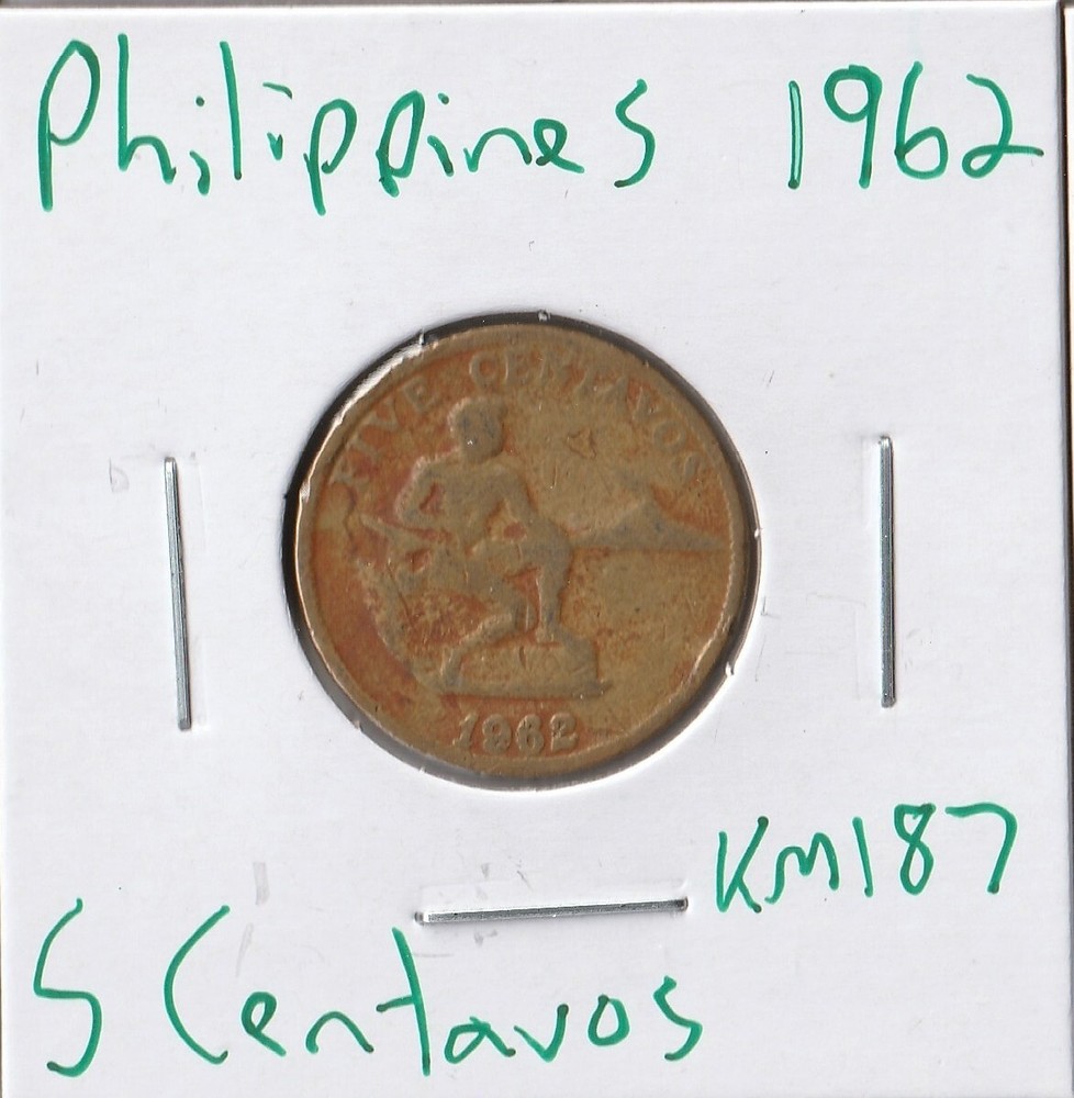 Coin Philippines 5 Centavos 1962 KM187