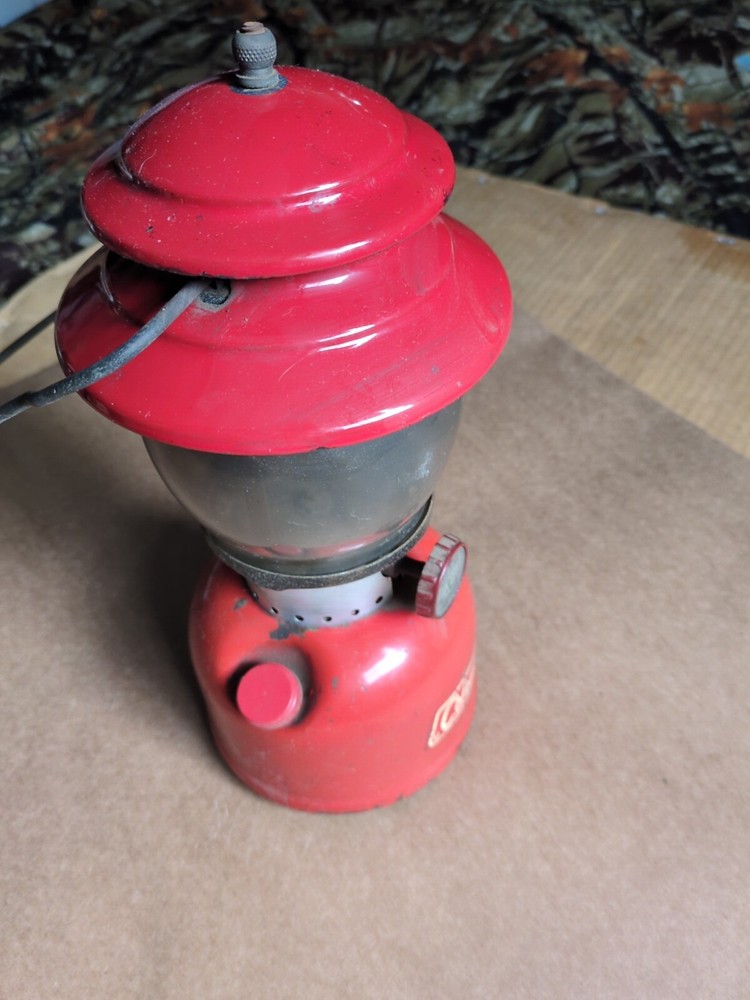Vintage Red Coleman Camping Lantern Model 200A 1968