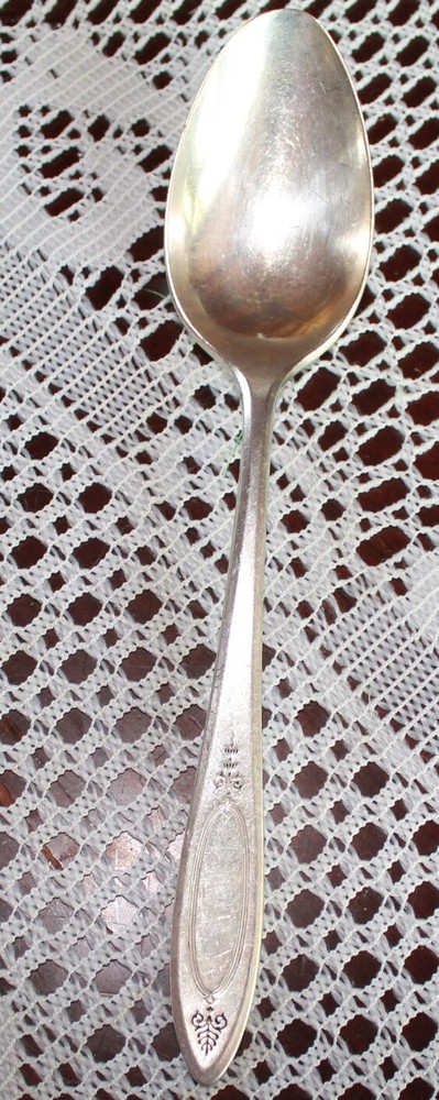 Oneida Community ADAM Silverplate 1917 Silver Plated Large Serving Spoon