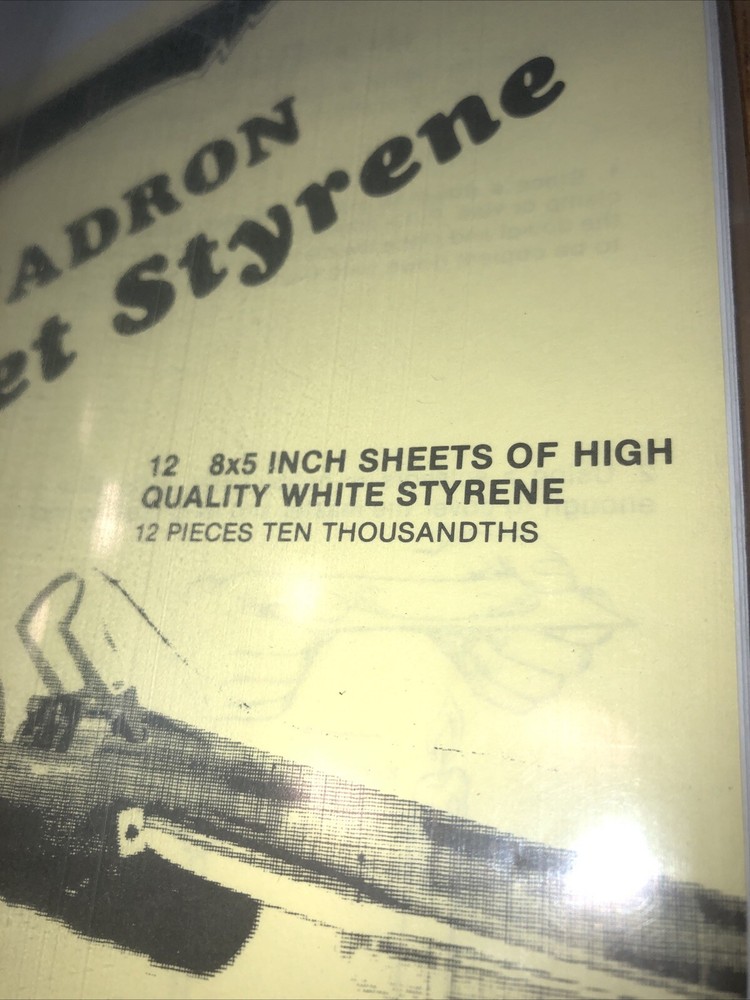 Styrene Sheets by Squadron 10 White 8X5 Inch Sheets Ten Thousands
