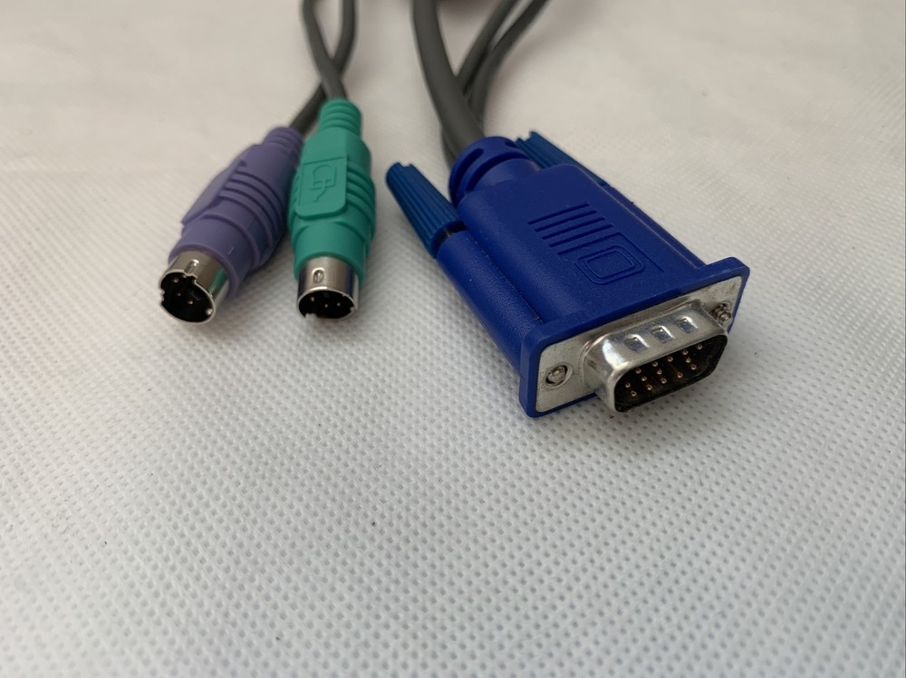 Avocent Modular Server KVM Switching Adapter AVRIQ-PS2 Cat5e Network VGA Cable