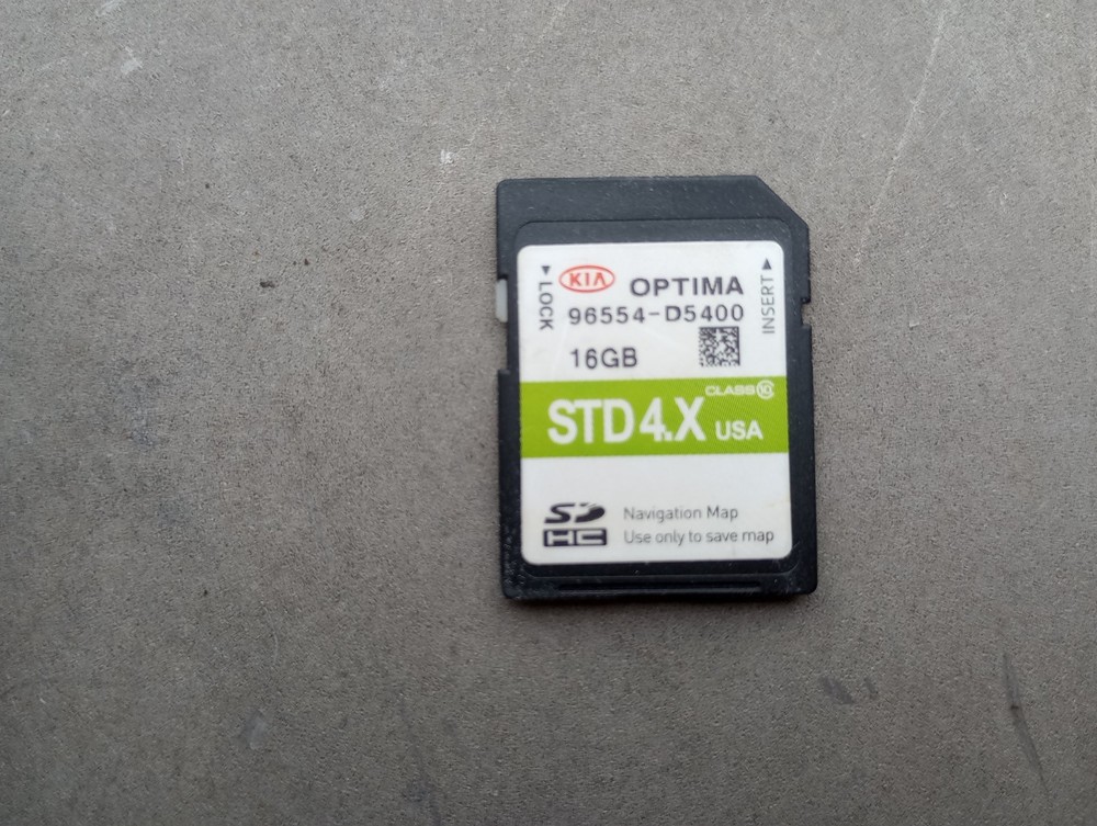 2016 KIA optima NAVIGATION SD CARD MAP MEMORY OEM 96554-E4303 2016 2017 Optima