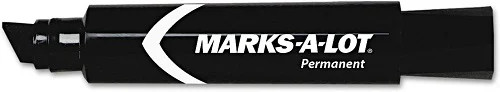 Avery® Marks-A-Lot® Jumbo Permanent Marker, Chisel Tip, Black