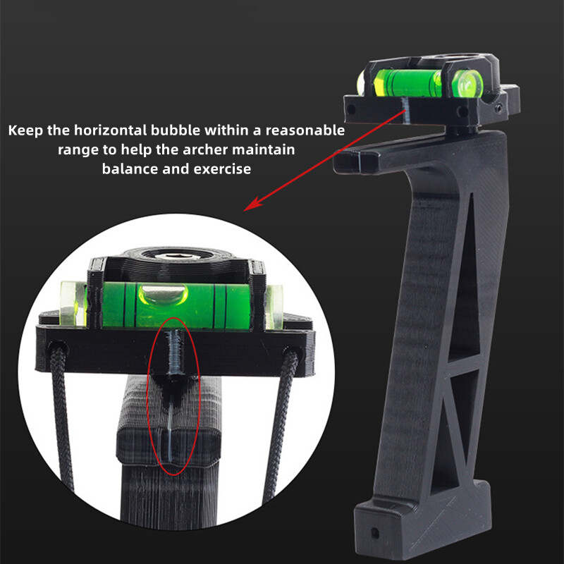 Compound Bow Release Aid Training Device with Level Bubble Hunting Trainer