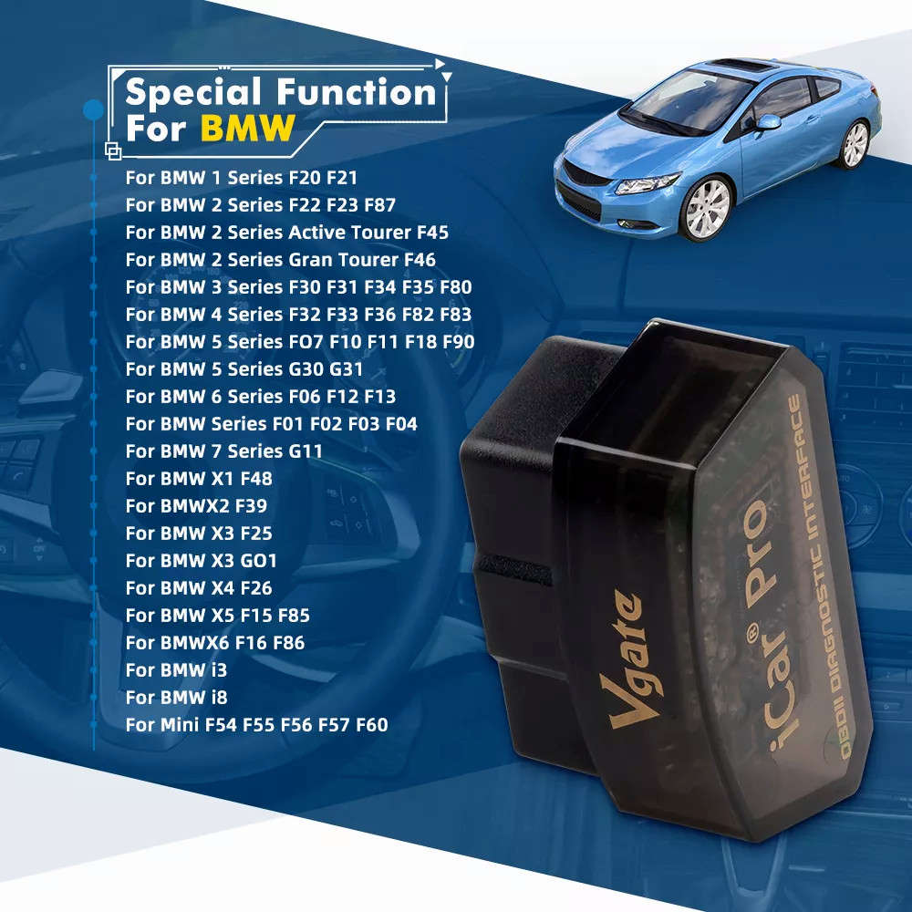 Vgate iCar Pro Bluetooth 4.0 OBD2 Code Reader ELM327 V2.2 Car Diagnostic Scanner