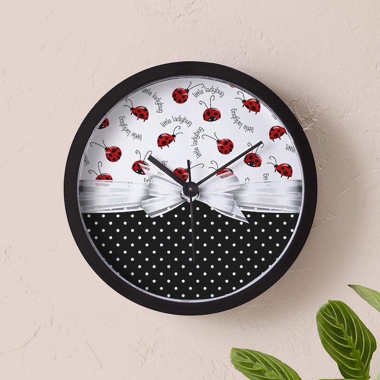 CafePress Ladybug Dreams 10" Wall Clock (1175620199)