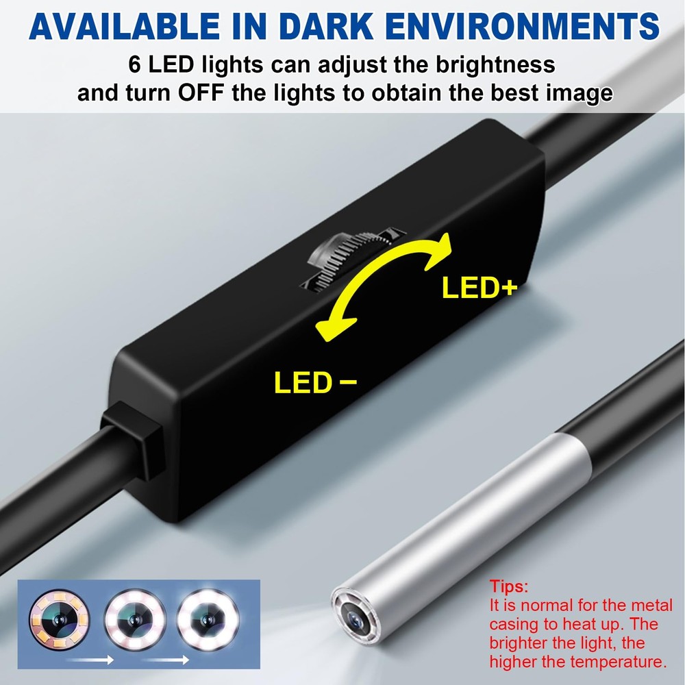 3.9mm Small Hole Borescope, Aperture Endoscope Camera - Suitable for. 20...