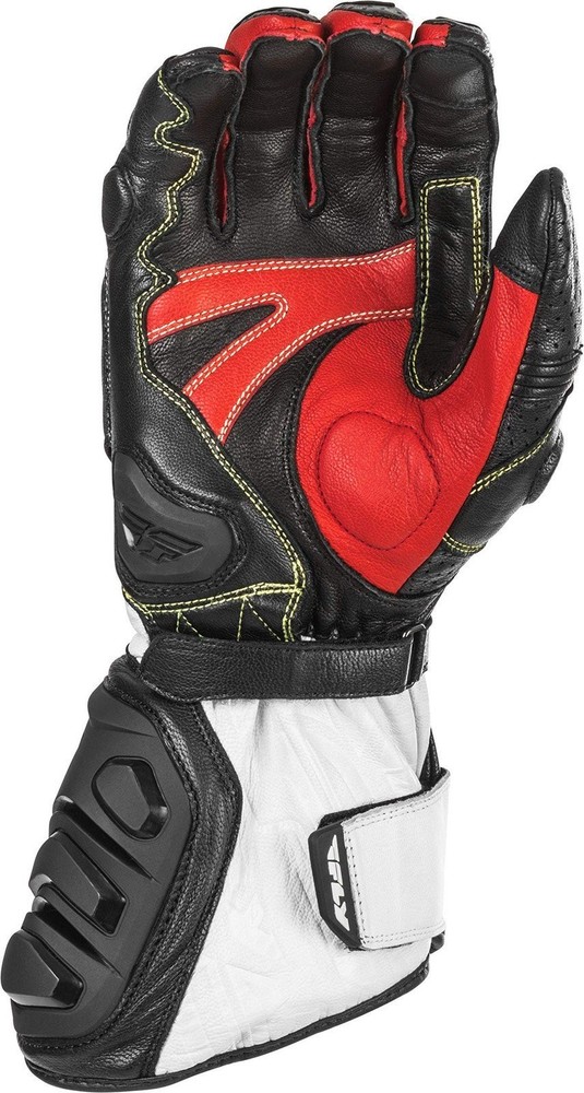 Fly Racing FL-2 Gloves (Medium) (Black/White/Red)