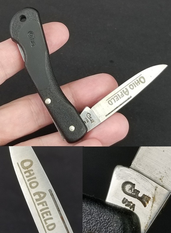 Case XX 059L Ohio Afield Blackhorn Lockback Folding Pocket Knife USA