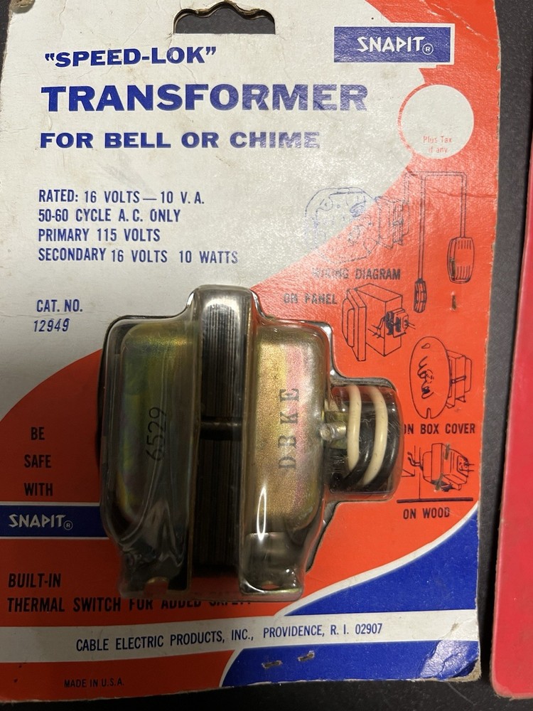 Bell Chime TRANSFORMER 115V